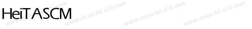 HeiTASC Medium字体转换